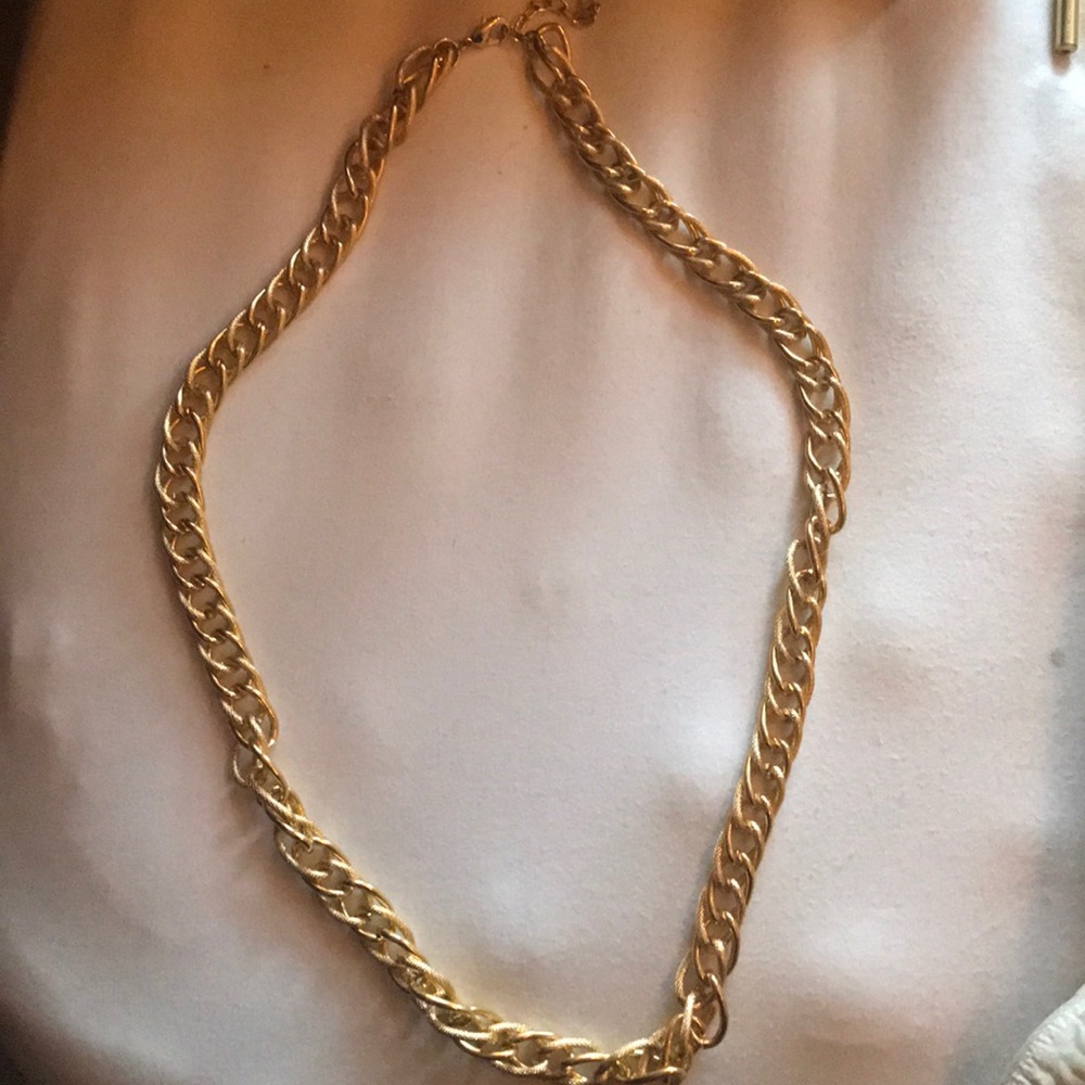 Gold costume jewelry necklace